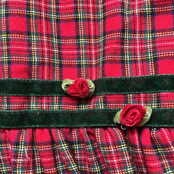 Vintage Christmas Plaid Therese Dress Size 4 - Picture 4 of 10